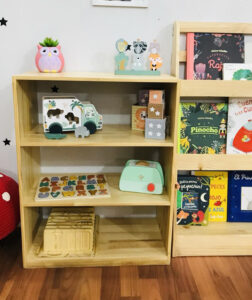 Organizador Montessori de 3 niveles