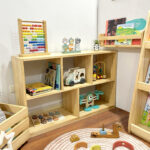 Organizador Montessori de 5 cubos