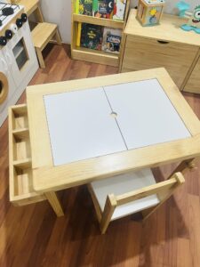 Mesa sensorial / actividades + Silla moon - Imagen 3