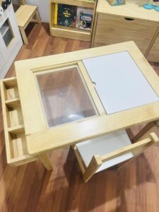 Mesa sensorial / actividades + Silla moon - Imagen 5