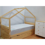 Cama cabaña con cama auxiliar
