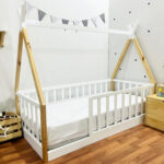 Cama Tipi Evolutiva en Acabado Mixto