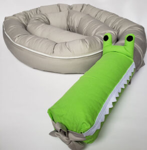 Baby Crib Bumper - Cocodrilo verde - Imagen 2