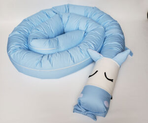 Baby Crib Bumper - Caballo celeste - Imagen 3