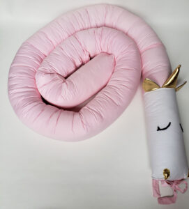 Baby Crib Bumper - Unicornio Rosa