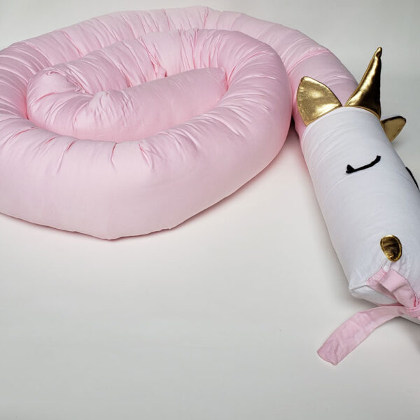 Baby Crib Bumper - Unicornio Rosa - Imagen 3