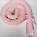 Baby Crib Bumper - Conejo Rosa