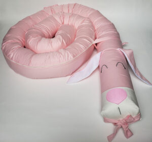 Baby Crib Bumper - Conejo Rosa - Imagen 2