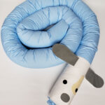 Baby Crib Bumper - Perro Celeste