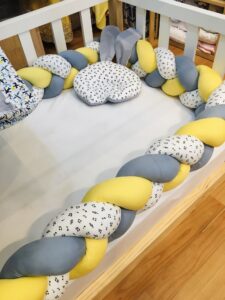 Protector trenzados - Amarillo - Gris - Blanco con notas musicales