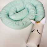 Baby Crib Bumper - Unicornio menta