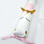 Baby Crib Bumper - Unicornio rosa y blanco - Imagen 2
