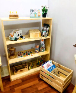 Organizador Montessori de 3 niveles L