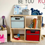 Organizador Montessori de 4 cubos