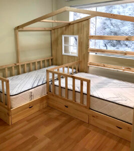 Cama little wood twin con cajones