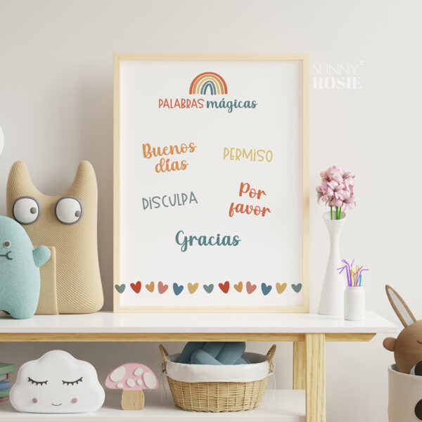 Cuadro Palabras mágicas 02 - Imagen 4