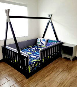 Cama tipi Moon acabado gloss