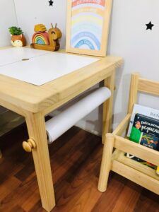 Mesa sensorial + Silla moon + Porta rollo - Imagen 2