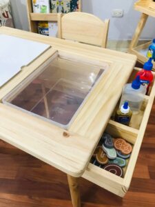 Mesa sensorial + Silla neo + Porta Accesorios - Imagen 3