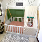 Cama Tipi con puerta en Acabado Mixto