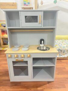 Cocina little chef wood con dispensador de agua